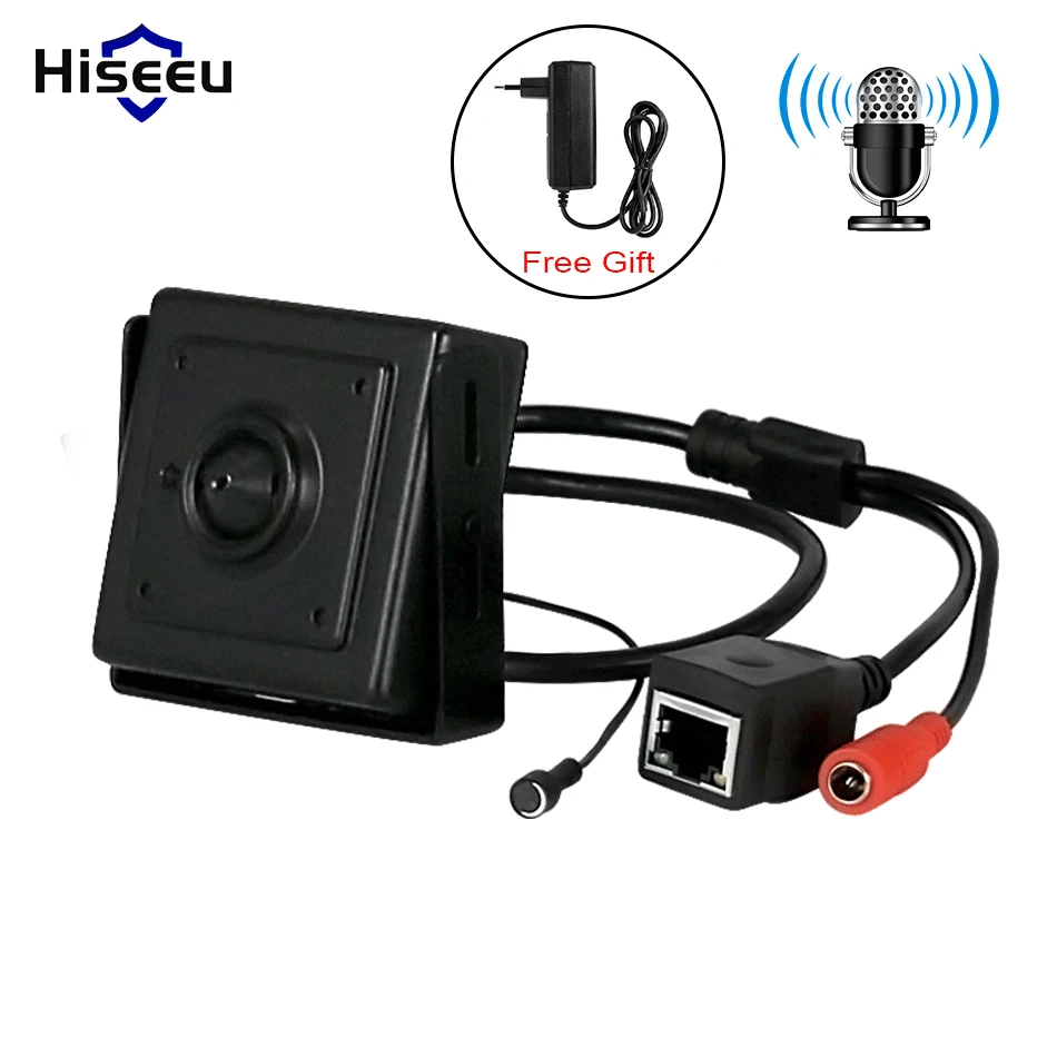 Hiseeu HD 720P 1.0MP CCTV камера безопасности IP с микрофоном домашняя сетевая камера видеонаблюдения P2P мобильный доступ