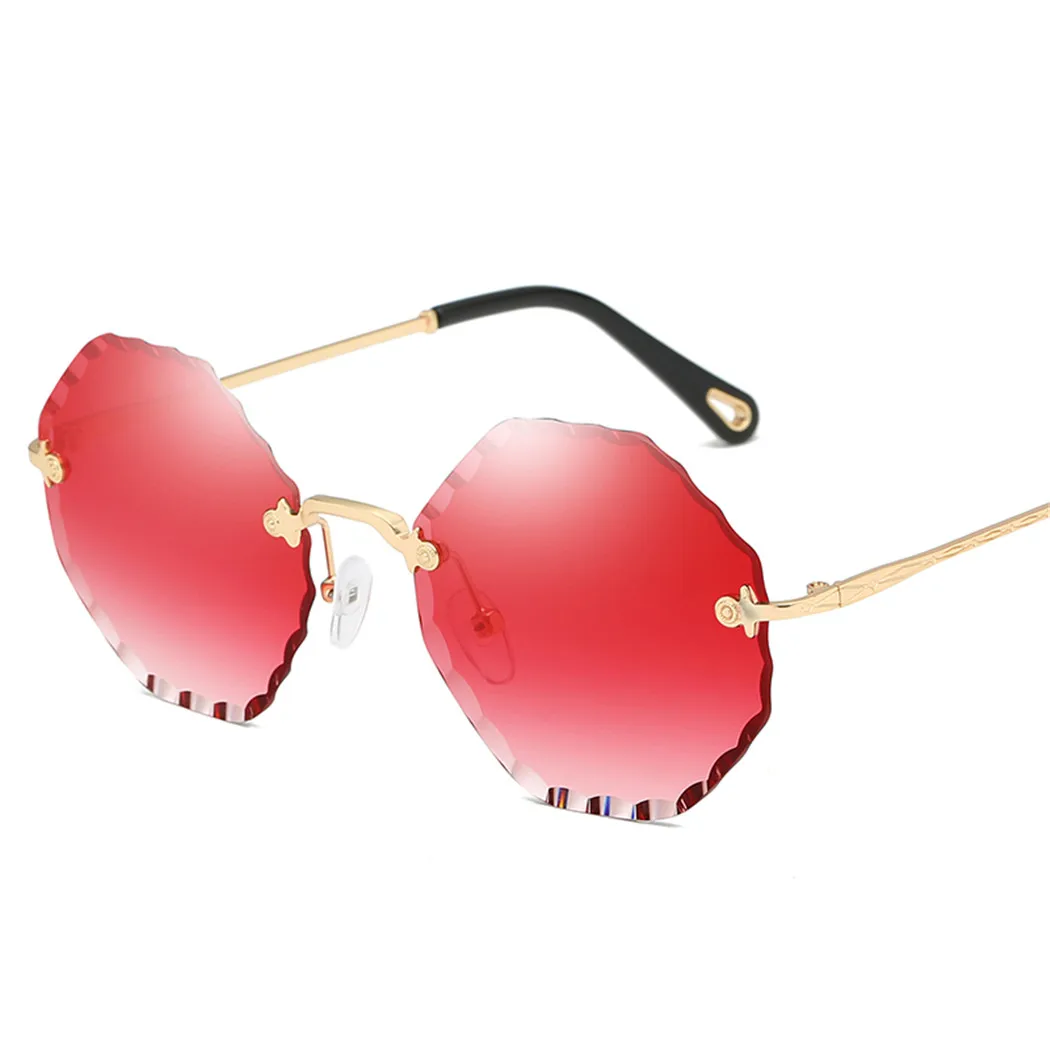 Luxury Brand Designer Hexagon Sunglasses Women Men Ocean Lens Gradient