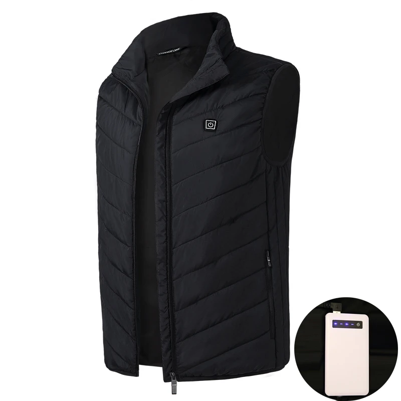 

Electric Heated Vest Men Women Usb Heater Tactical Waistcoat Thermal Warm Fishing Hunting Hiking Vest Winter Heated Jacket 2019
