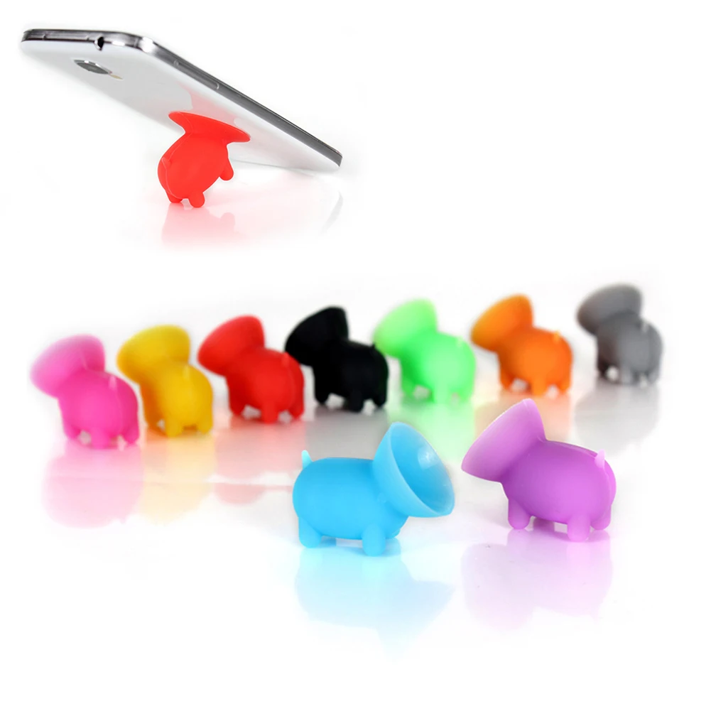 

Creative Silicone Pig Shape Phone Stand Suction Cup Bracket Universal Tool