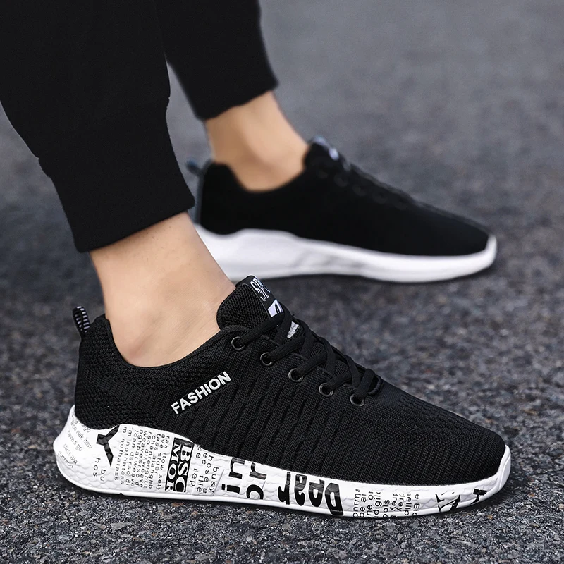 

UNN Men Shoes Woven Mans Footwear Men's Summer Casual Shoes Fashion Sneakers Brethable Lace up Wear-resistant Sports Shoe