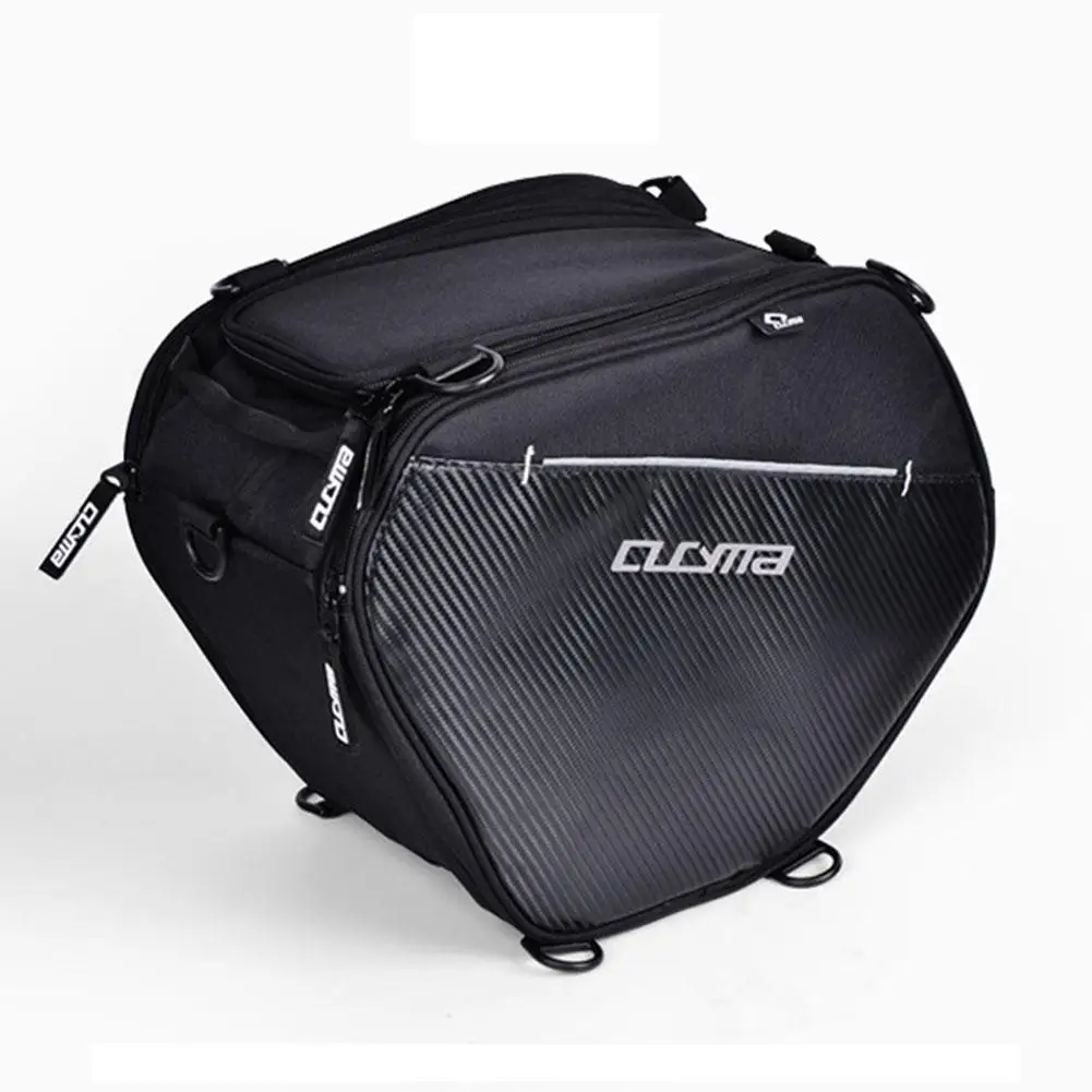 

Motorcycle Saddle Package Locomotive Waterproof Soft Bag Knight Storage Backpack Large Capacity Night Reflective Safety Durable