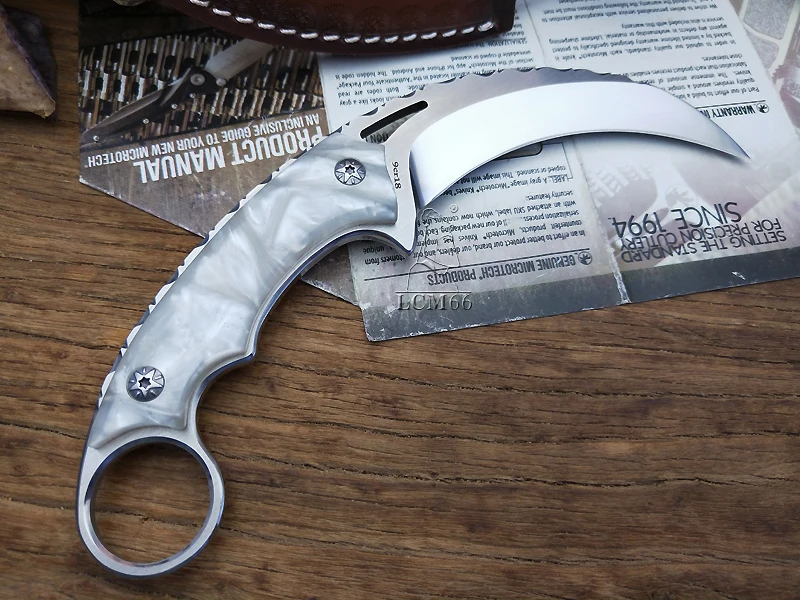 LCM66 тактика karambit Скорпион коготь нож открытый кемпинг джунгли выживания битва Фиксированным Лезвием Охотничьи ножи инструмент самообороны