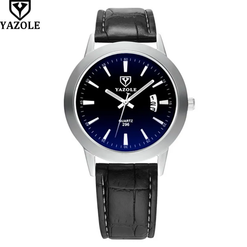 YAZOLE модные часы для мужчин Топ бренд роскошные известные Бизнес наручные