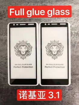 

250AB Full Glue Tempered Glass Screen Protector For Nokia 3.1 9H Full Cover Anti-scratch Screen Protector Film For Nokia X3