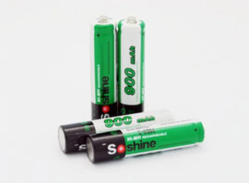 Soshine AAA 10440 NiMH аккумуляторная батарея с емкостью 900 mAH на 1,2 V батарейный блок 4 установлен
