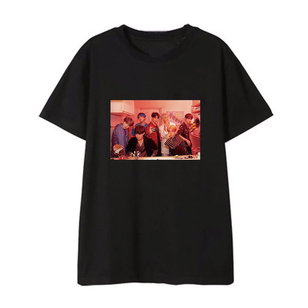 

NEW KPOP Bangtan boys Peripheral T-Shirt New Album MAP OF THE SOUL PERSONA Summer Short Sleeve T-Shirt
