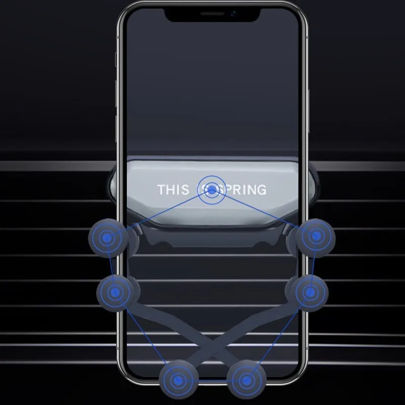Автомобильный держатель для телефона с гравитационной пружиной для samsung, универсальный держатель для смартфона, автомобильная опора для сотового телефона для мобильного телефона