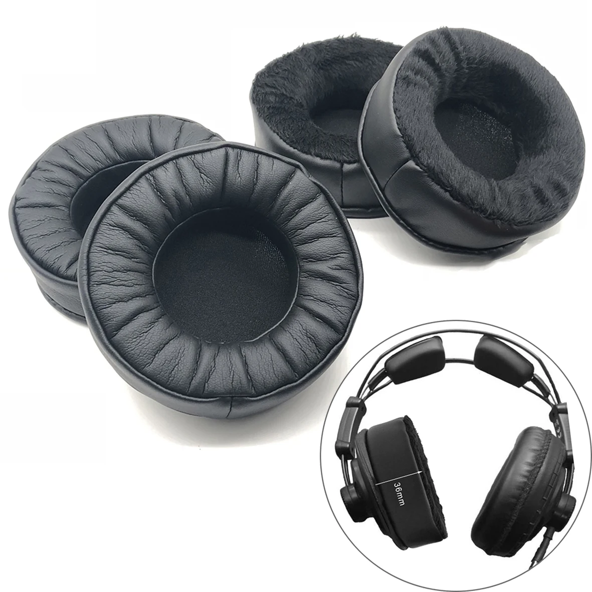 Велюр Earpad пены Замена уха подушечки подушки для Superlux HD668B HD681 HD681B HD660 HD668 HD669 запчасти для ремонта наушников