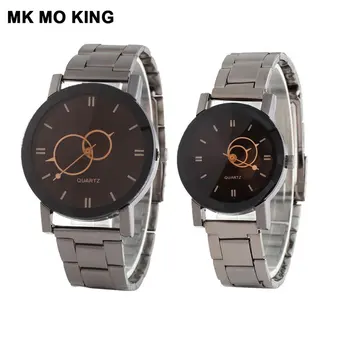 

Korean couple watch fashion stainless steel men's and women's clock ladies festival luxury brand Wrist watch bracelet dw reloj