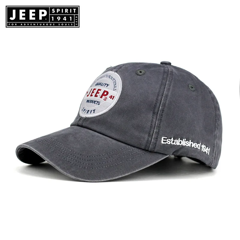 

JEEP SPIRIT Brand Unisex Cap Casual Cotton Baseball Cap Men Summer Hat Outdoor Hiking Caps Print Letter Hip Hop Cap Dad Hat