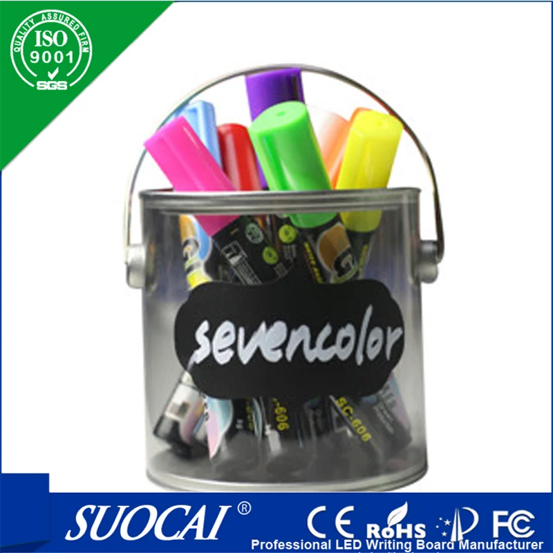 Флуоресцентный маркер SUOCAI диаметр стержня 6 мм 8 штук в коробке|marker posts|pen colormarker board