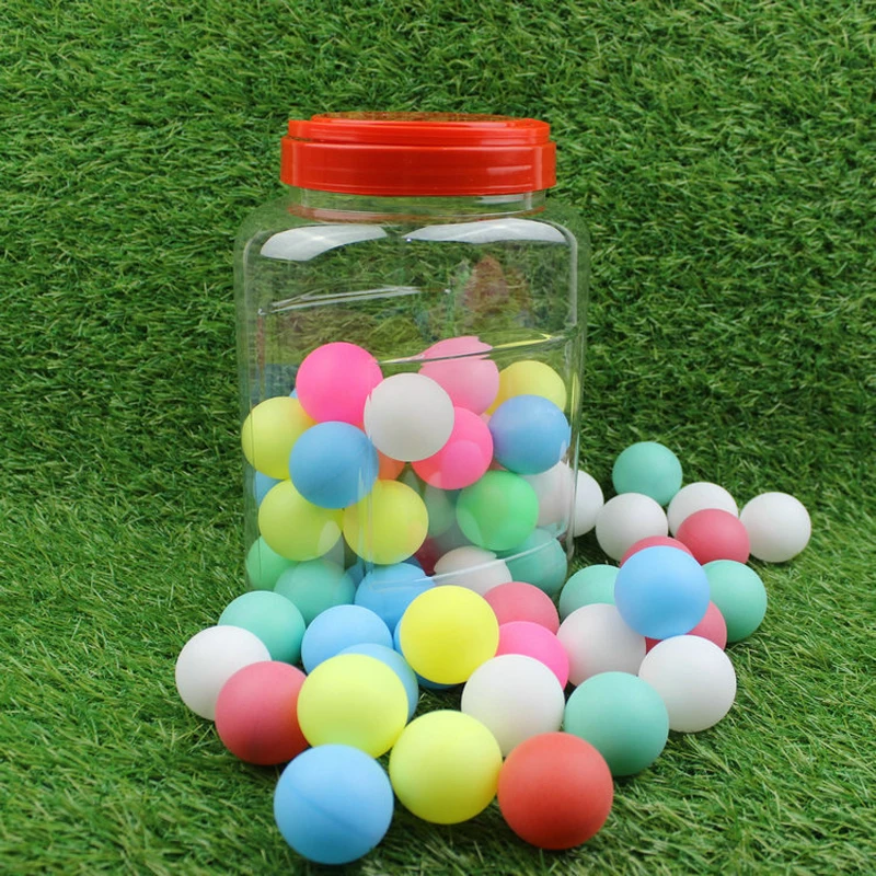 60Pcs/barrel Colored Ping Pong Balls 40mm Entertainment Table Tennis