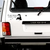 CS-299#12*24cm The King and the Fool I'm alive as long as I believe in a miracle funny car sticker and decal silver/black vinyl ► Photo 3/6