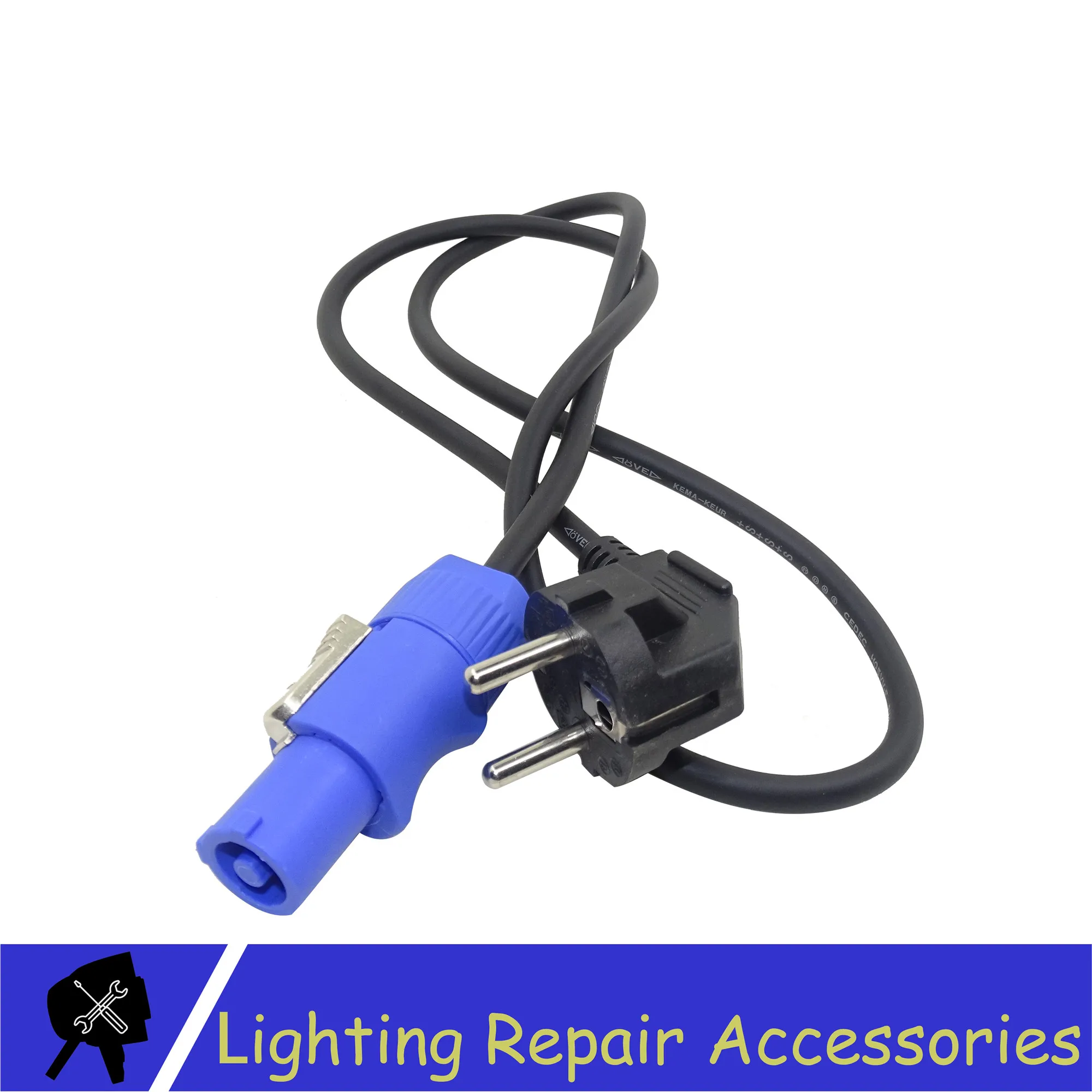 Moving Head Light Powercon EU Plug Power Cable Connector Audio Stage Exchange connector Euro plug For European Countries | Лампы и