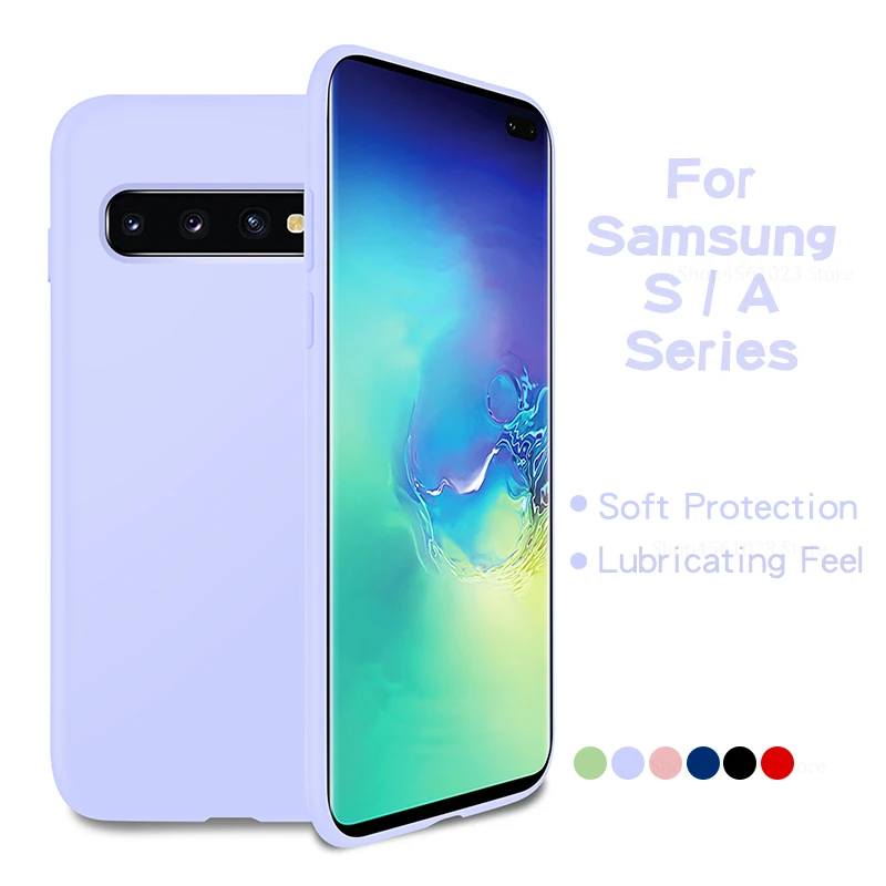 

S10Plus Case For Samsung Galaxy S 9 10Plus 10E S8 S9 S10 Plus S10E A10 A30 A40 A50 A70 Note8 Note9 Soft Silicone Back Cover Case