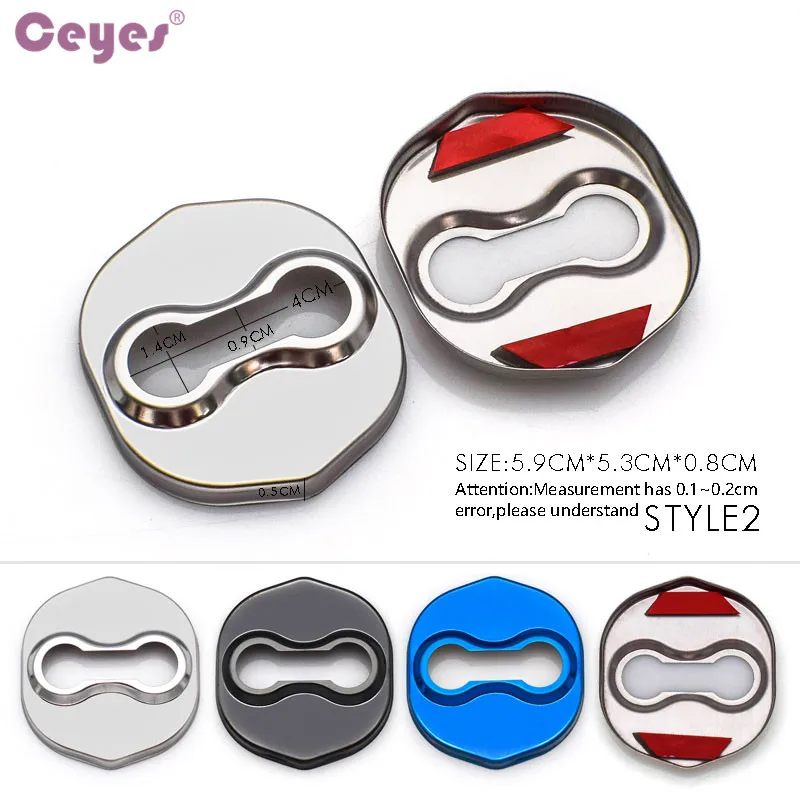 4pcs/lot Car Door Lock Cover Case for Kia Rio K2 Soul Hyundai Solaris Verna ix35 i30 Sonata 8 car interior accessories car door lock cover car exterior accessories car door cover