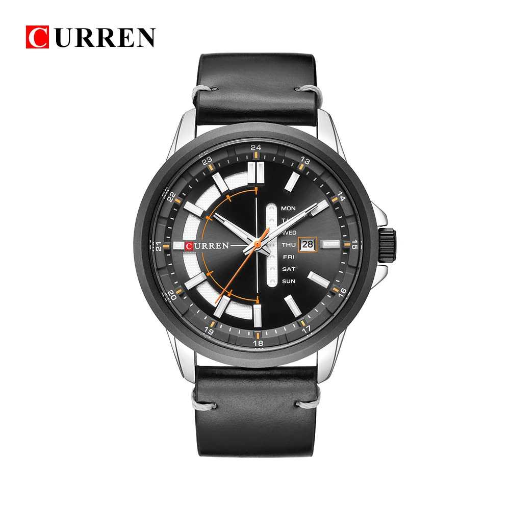 CURREN 8307 relogio masculino часы мужские военные кварцевые Топ Бренд роскошные кожаные