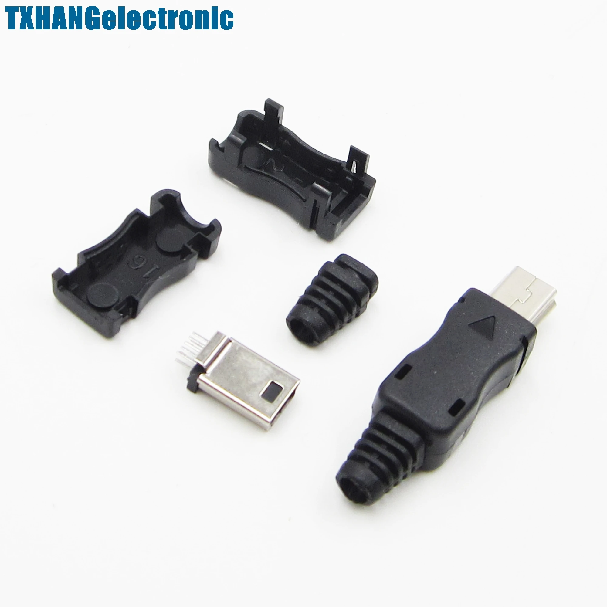 10PCS Mini USB 10 Pin Male Plug Socket Connector With Plastic Cover-in ...