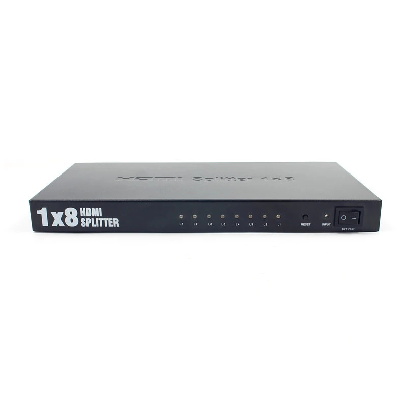 Горячая 8 портов 1 в 8 выход 1x8 HDMI сплиттер аудио видео 1080 P для HD HDTV 3D DVD ЕС разъем