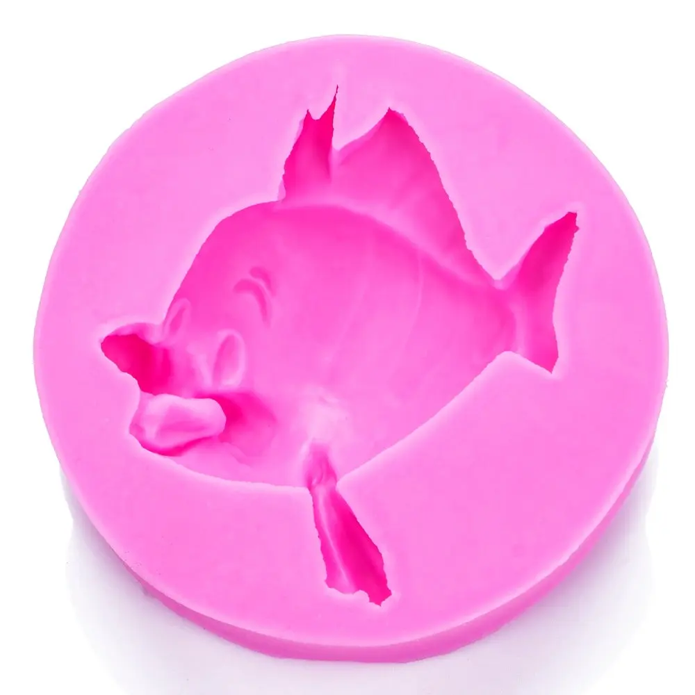 Marine life fish shape silicone rubber moulds for chocolate