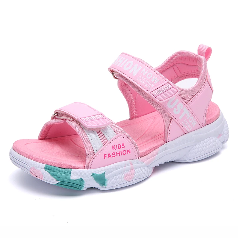 Cena Letnie sandały dziecięce moda PU dziewczęce sandały obuwie dziecięce drewniaki oddychające plażowe chłopięce sandały Outdoor Sandalia Infantil