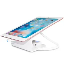 7-12 дюймов планшет розничный магазин Противоугонная сигнализация перезаряжаемый белый металлический безопасный дисплей держатель комплект для android и ios