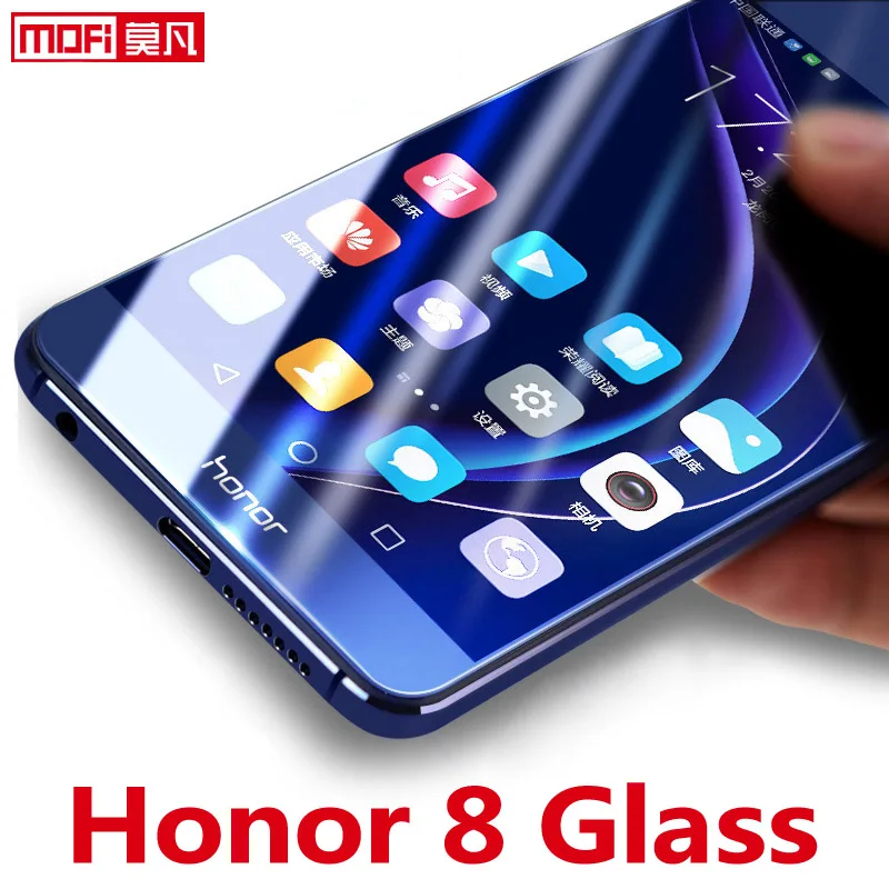 Huawei Honor 8 Защита для экрана закаленное стекло 2.5D Mofi ультра тонкий прозрачный 9H