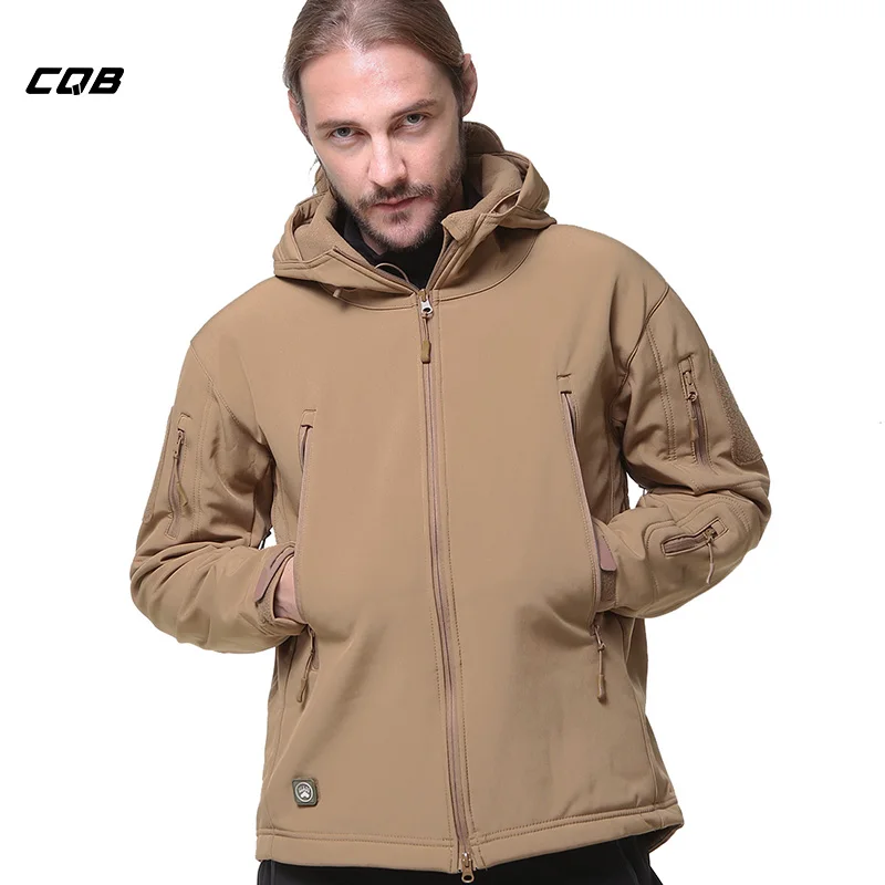 Tactical Softshell Camouflage Plus Velvet Keep Outdoors Jacket Men Army
