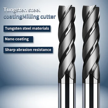 

Augusttools Endmill HRC50 4 Flute Alloy Carbide Metal Milling Tungsten Steel Milling Cutter End Mill 4mm 5mm 6mm 8mm 10mm 12mm
