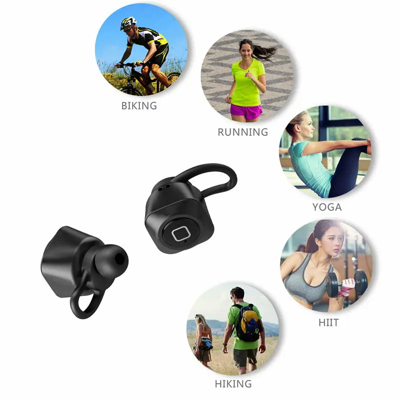 Tws-2 Мини Беспроводная bluetooth-гарнитура спортивные музыкальные стерео наушники Rl