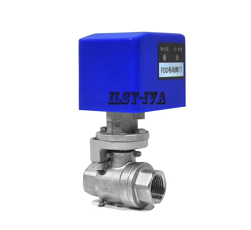 G1/" AC/DC 12 V/24 V из нержавеющей стали моторизованный шаровой клапан, 2 варианта фиксированного типа Электрический шаровой клапан