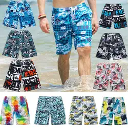 Yfashion мужские шорты s летние быстросохнущие мужские шорты с принтом Pantalones Cortos Hombre хлопковые пляжные шорты стиль случайный