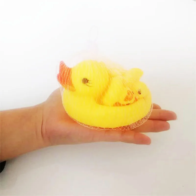 Rubber Duck Swimming Bath Toys Squeeze-sounding Infant Gift Baby Kids Water Toy 4 pcs/set