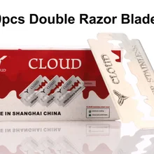 100 шт. лезвие из нержавеющей стали с двойными краями, Безопасные лезвия для бритвы, для стрижки бороды, резче для бритья, истончение, картриджи, инструменты