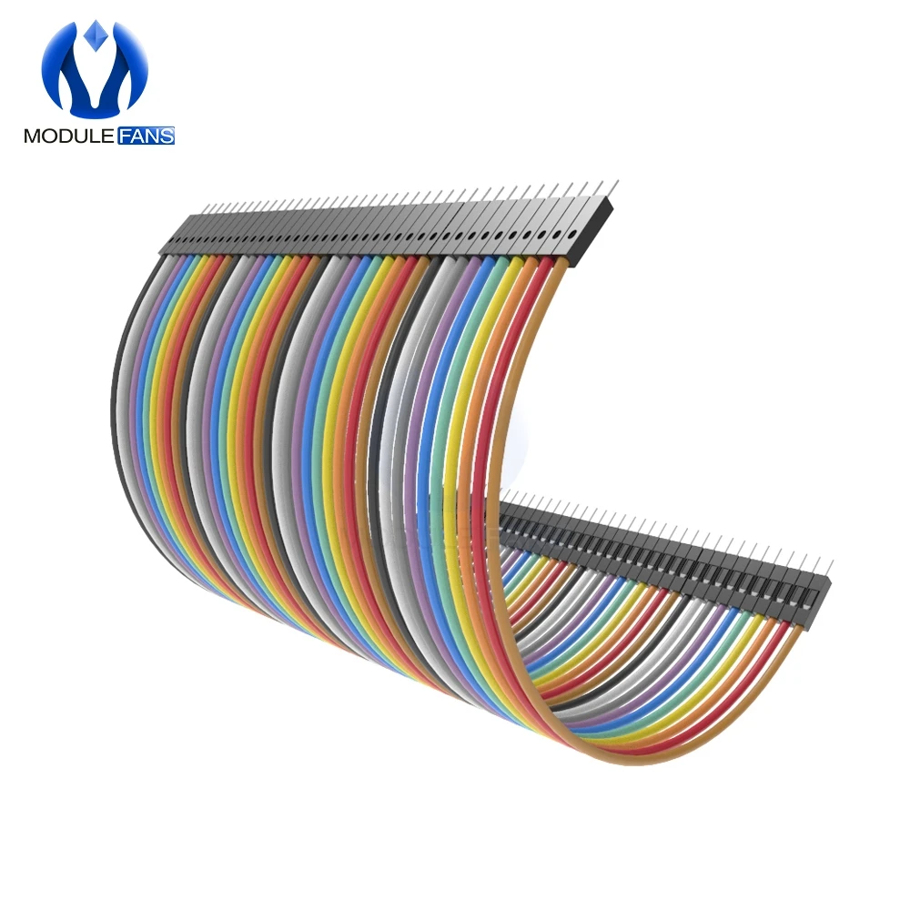 

40PCS 10CM 2.54MM Row Male to Male Dupont Cable Breadboard Jumper Wire For arduino