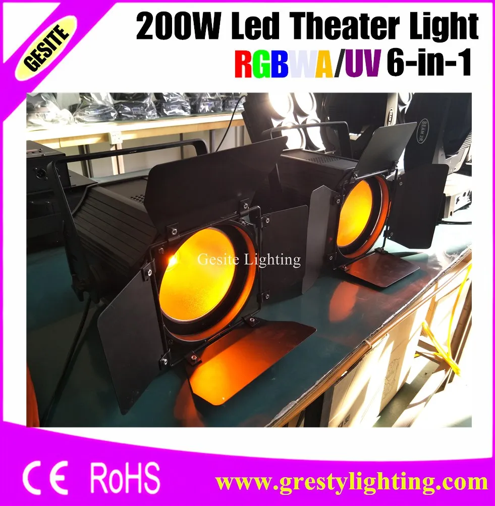 2 шт./лот Светодиодный прожектор COB 200 Вт высокомощный алюминиевый DJ DMX|led par light|stage