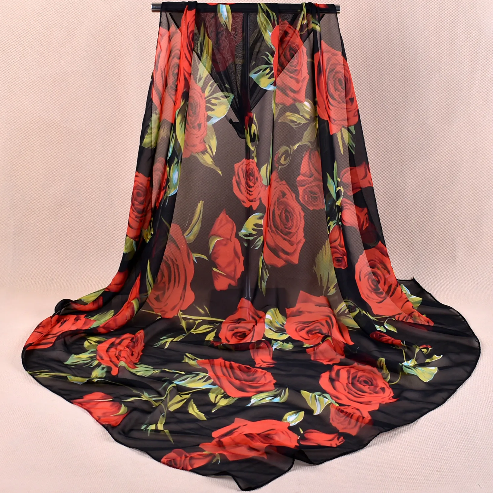 

Fashion Pink Scarves For Women Shawl Print Silk Satin Hijab Scarf Female Wraps 90cm*90cm Square Shawls Bandana Scarfs For Ladies