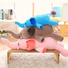 Fancytrader 100 см большой плюш мягкие животные слон игрушка спальный подушка гигантский с наполнителем мультфильм слон кукла Дети подарок 39''