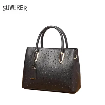 

2020 New cowhide leather women genuine Leather bag fashion embossed quality Leather bag big capacity handbag women famous brands