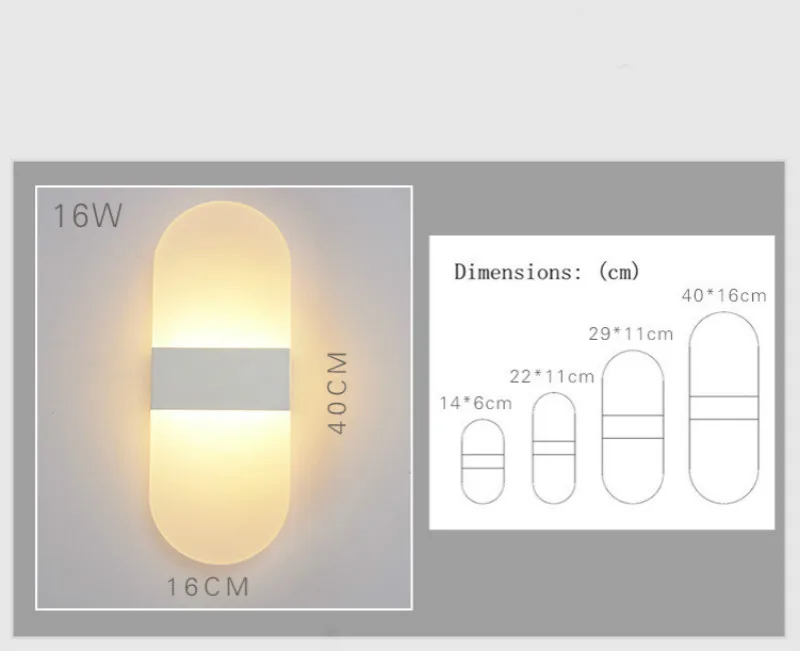 40/29/22/14 см современный светодиодный настенный светильник для помещений настенная лампа для ванной комнаты светодиодное освещение для