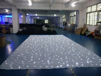 

3x4m led wedding curtain stage cloth star curtain sound control led backdrop