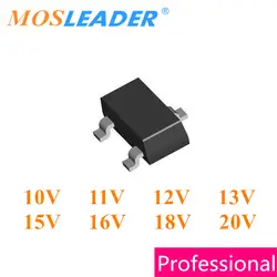 Mosleader 3000 шт SOT23 BZX84C10 10 V BZX84C11 11 V BZX84C12 12 V BZX84C13 13 V BZX84C15 15 V BZX84C16 16 V BZX84C18 18 V BZX84C20 20 V