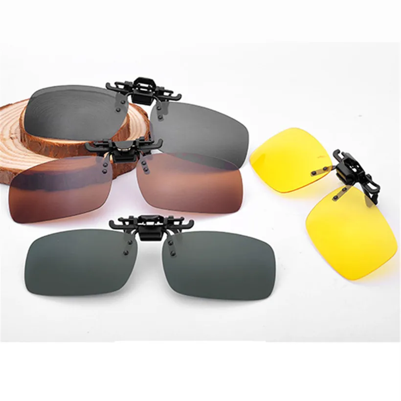 

YOOSKE 4 Style Day and Night Men Women Driving Polarized Sunglasses Clip Myopia UV400 Brand Designer Sun Glasses