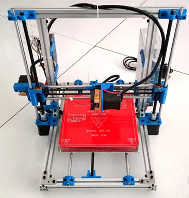 Два в одном из 3d принтер diy опционально двойной экструдер полностью металлический Reprap i3 3d принтер DIY комплект автоматическое выравнивание легко собрать бесплатно - Цвет: 1 in 1 out printer