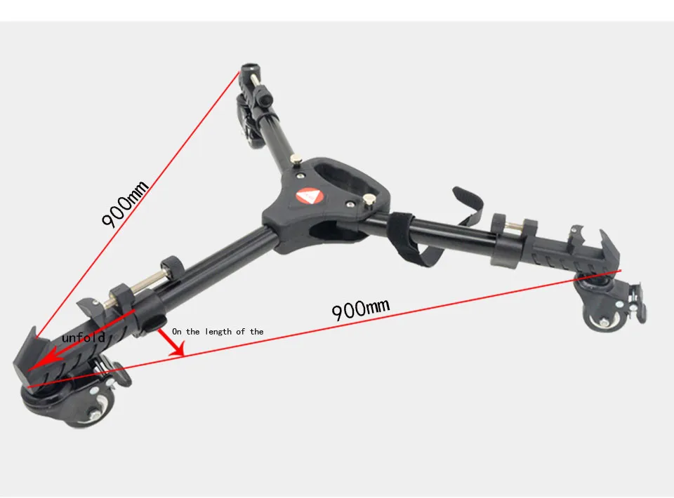 KINGJOY VX-600, универсальная профессиональная фотосъемка, сверхмощный штатив, тележка с колесами, регулируемые крепления для ног, для DSLR камеры