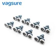 Cabin Pulley-Wheel Hardware-Roller Sliding-Door Shower Double-Swinging Abs-Plastic 25mm