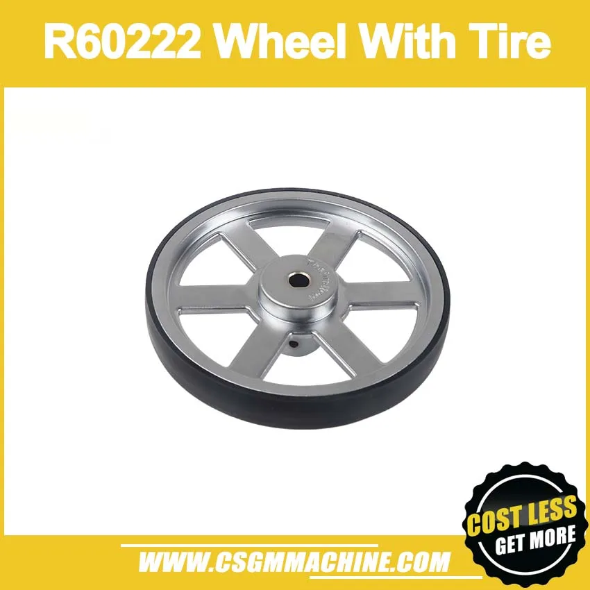 

R60222 Wheel with Tire/DIY Robot metal gear/free shipping
