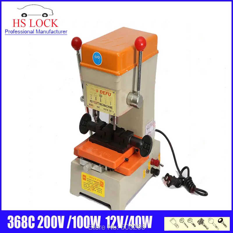 

100% original defu 368C key cutting machine 220v 100w DC&AC car key duplicationg machine made in CHina