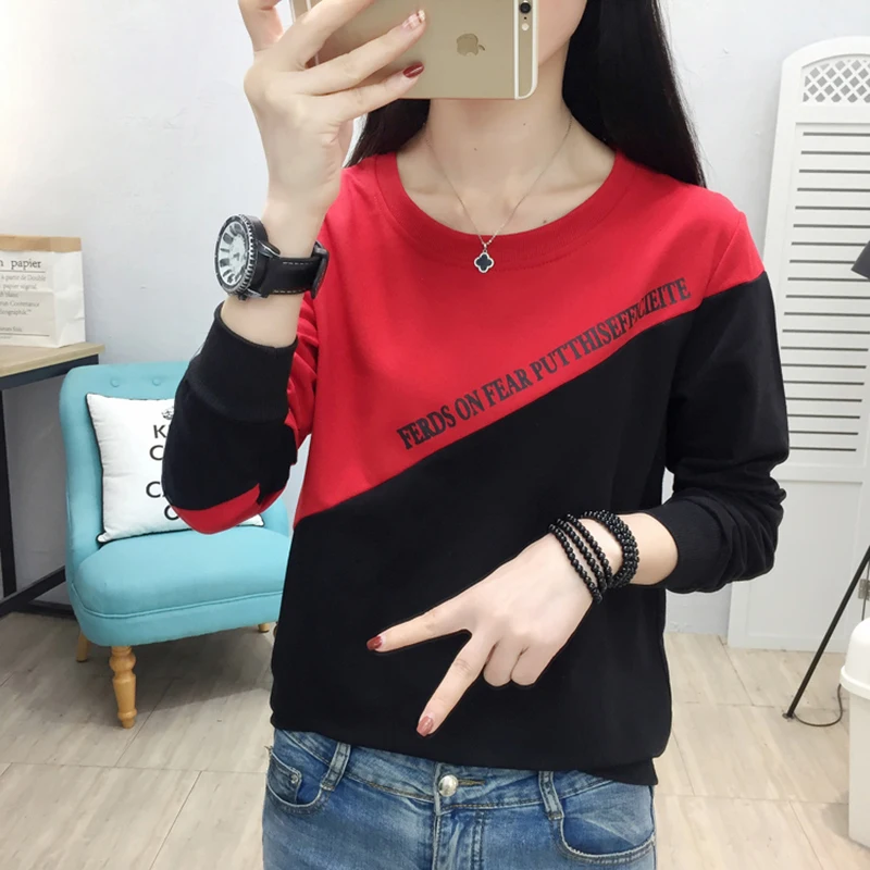  shintimes Letter Casual Clothes Pullover Sweatshirt Sudadera Mujer 2019 Autumn And Winter Hoodies W